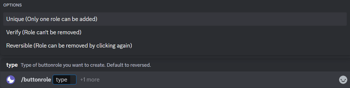 Button Role Command
