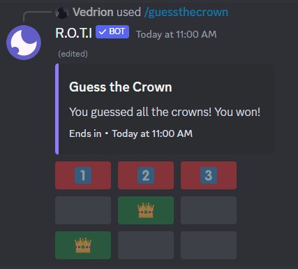 Guess The Crown Command