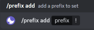 Add new Prefix