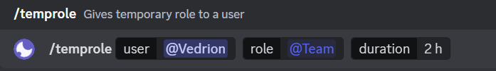 Temp Role Command