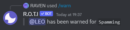 Warn Message